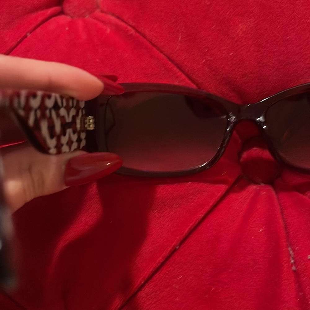 Coach Burgundy Sunglasses - Picture 5 of 8